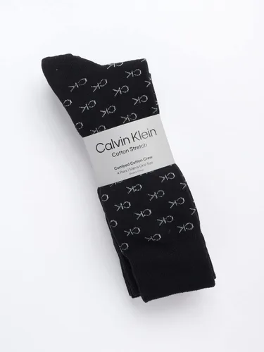 Miniatura 2 de Calvin Klein Calcetines de vestir para hombre, mezcla de algodón, calcetines a rayas (paquete de 4)