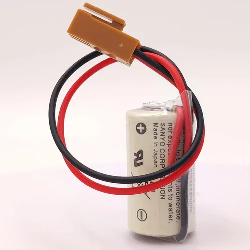 Miniatura 3 de Paquete de 2 baterías de litio CR14250SE (1/2AA 3V) para batería SANYO PLC con enchufe