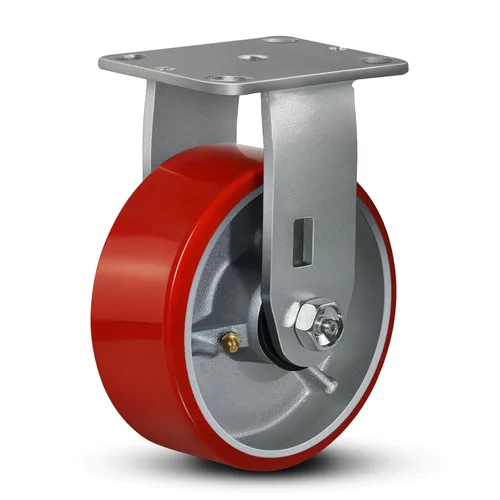 Miniatura 42 de Ruedas industriales de 4 x 2 pulgadas, ruedas resistentes, ruedas de poliuretano, capacidad de hasta 3200 libras. Uso para camión de plataforma