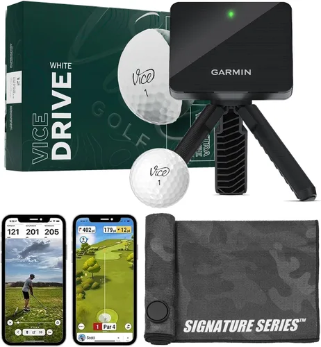 Miniatura 14 de Garmin Approach R10 Monitor de lanzamiento de golf portátil con pelotas Vice Pro Plus Practica en casa o en el campo de conducción Métricas