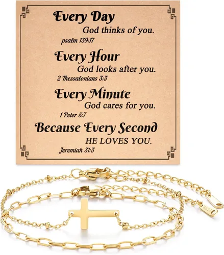 Tarsus Pulsera de cruz para mujeres y hombres, regalos religiosos para mujeres y hombres, regalos cristianos para mujeres, amigos, familia,