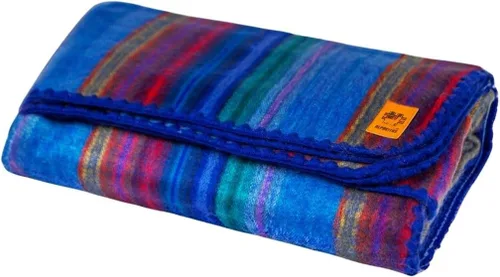 Miniatura 17 de Manta de lana de alpaca - Tamaño individual para cama y manta cálida, ligera, para sofá o campamento - Exterior - 75 x 38 pulgadas (blanco y marrón)