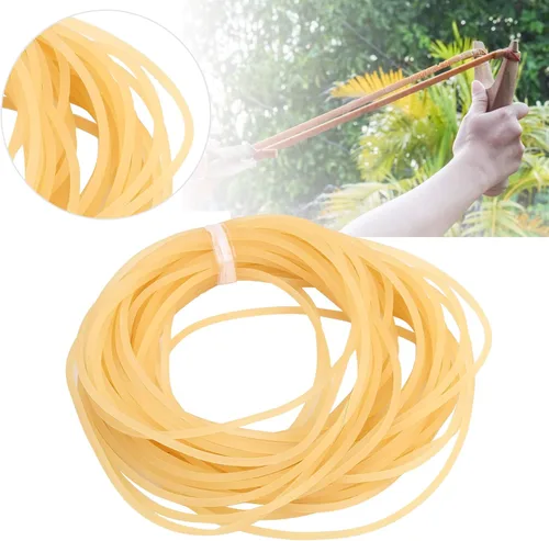 Tubo de banda de goma de látex natural de 0.079 in de diámetro 32.8 ft de longitud para tirachinas catapulta piezas elásticas caza al aire libre