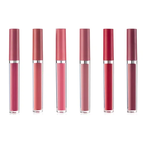 Miniatura 6 de Juego de maquillaje líquido de lápiz labial mate, 6 piezas de larga duración, antiadherentes, no se decolora, kit de brillo de labios de terciopelo