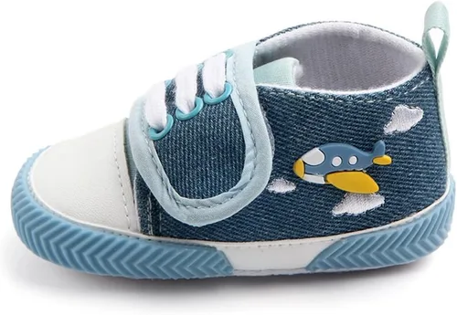 Miniatura 2 de OAISNIT - Zapatos de lona para bebé, zapatillas de deporte para niños y niñas suaves y antideslizantes para cuna
