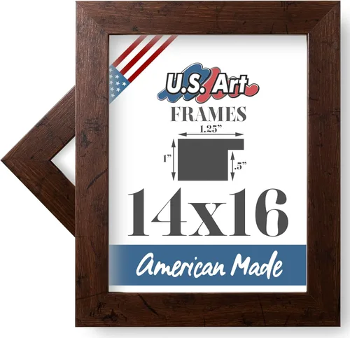 Miniatura 66 de Marco de fotos de 4 x 6 pulgadas, acabado envuelto suave, plano de 1.25 pulgadas de ancho, negro tradicional, MDF compuesto de madera 100% americana