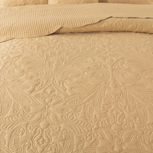 Miniatura 51 de HoneiLife - Juego de colcha de tamaño Queen, juego de ropa de cama de pana bordada de 3 piezas, colcha de lujo, ligera, cálida, para todas las Pana
