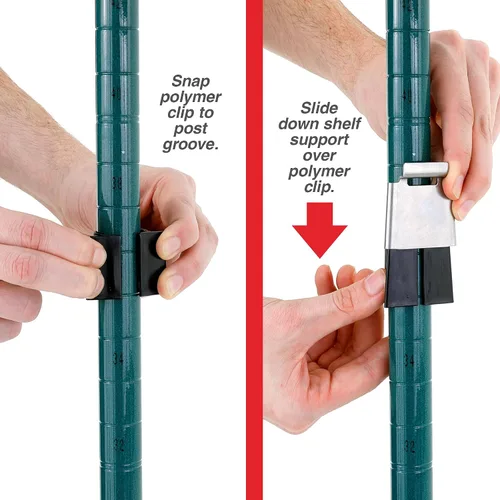 Miniatura 5 de METRO EZA-1836NK3 Super Erecta EZ-ADD Estante de alambre, verde metroseal, 18" x 36