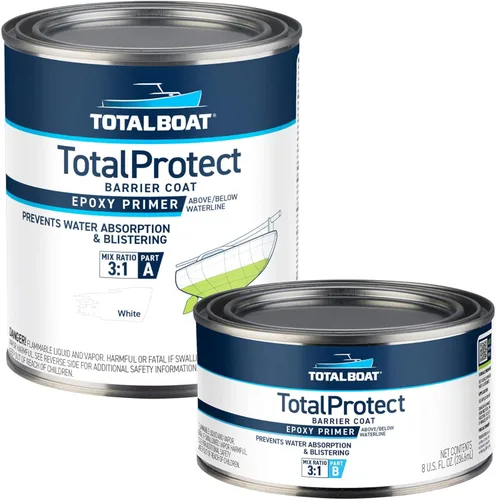 Miniatura 10 de TotalBoat Sistema de revestimiento de barrera epoxi TotalProtect (blanco, galón)