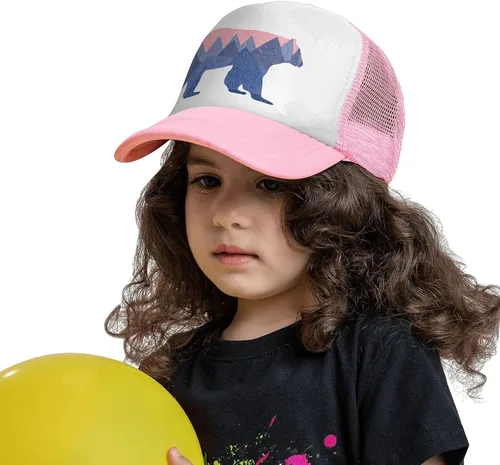 Miniatura 3 de Waldeal - Gorra de béisbol para niños y niñas de 3 a 8 años, diseño de oso de montaña
