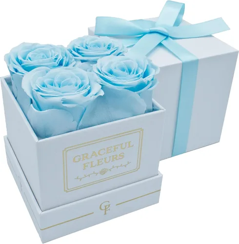 Miniatura 18 de Graceful Fleurs - Rosas reales de larga duración en una caja durante años, flores frescas preservadas para siempre para cumpleaños, Día de la Madre