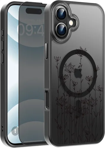 Miniatura 48 de Goodon Funda para iPhone 17 Pro con protector de pantalla de privacidad, compatible con Magsafe, a prueba de golpes, translúcida mate, bonita funda