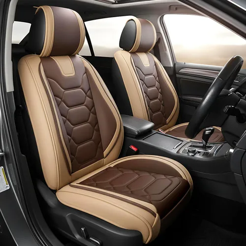 Miniatura 10 de OASIS AUTO Fundas para Asientos Delanteros de Automóvil, Fundas de Asiento Impermeables de Cuero Sintético para Automóviles Ajuste Universal