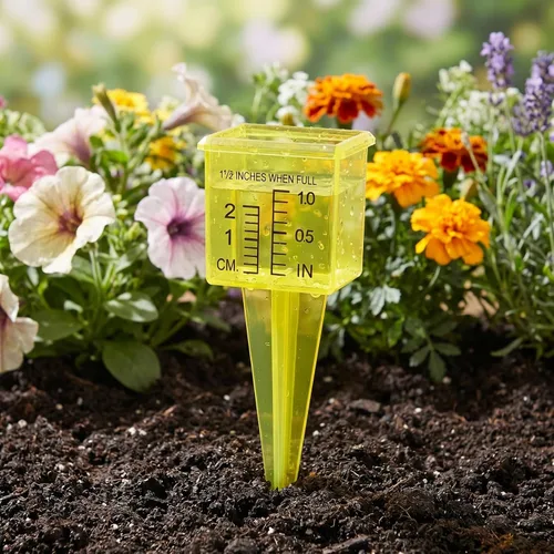 Miniatura 3 de Housoutil 2 rociadores de lluvia para exteriores, medidor de agua de césped de 1.5 pulgadas, herramienta de medición para monitoreo preciso