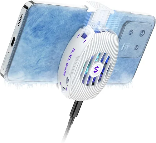 Miniatura 8 de Enfriador de teléfono Black Shark para juegos FunCooler 5 NEO, ventilador de enfriamiento de teléfono móvil con cable, ligero y silencioso con luz