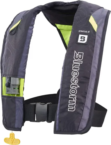 Miniatura 6 de BLUESTORM Stratus 35 Chaleco salvavidas inflable PFD para adultos Chaleco salvavidas automático de inflado automático aprobado por la Guardia