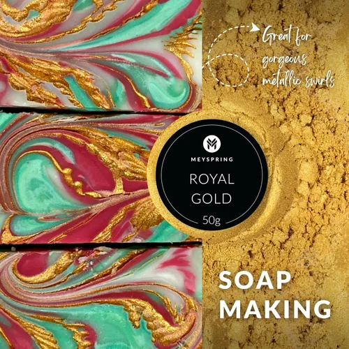 Miniatura 7 de MEYSPRING Polvo de Mica Dorado Real para Resina Epoxi - Kintsugi Gold - Pigmento de Resina Epoxi - Excelente Color de Resina para Kit de Reparación