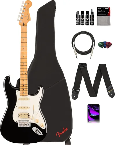 Miniatura 24 de Fender Player II Stratocaster Modificada - Paquete Electric Blue con bolsa de concierto, correa, cable, paquete de 3 púas y kit de limpieza