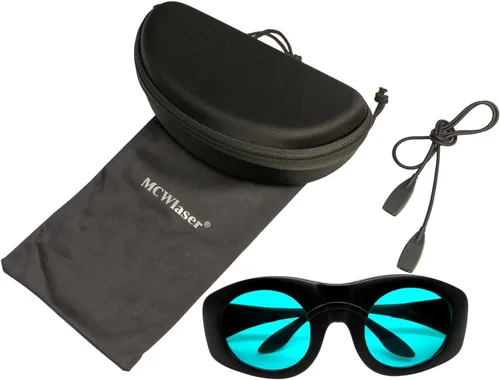 Miniatura 9 de MCWlaser Gafas de seguridad láser 680-1100nm OD7+; YAG, módulo láser infrarrojo y luz fría gafas láser de protección ocular para 755nm, 808nm