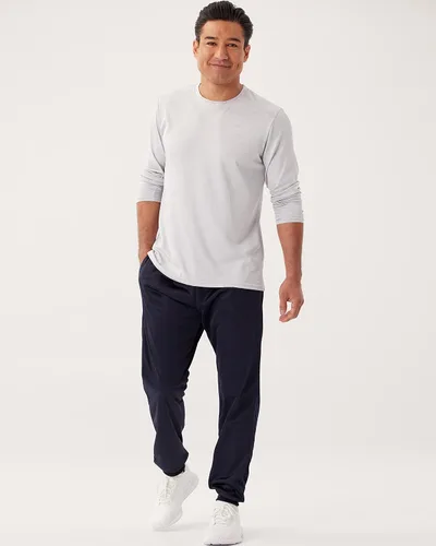Miniatura 2 de Paquete de 4 Camiseta de manga larga para hombre Dry-Fit que absorbe la humedad Camiseta Atlética con cuello redondo con protección solar