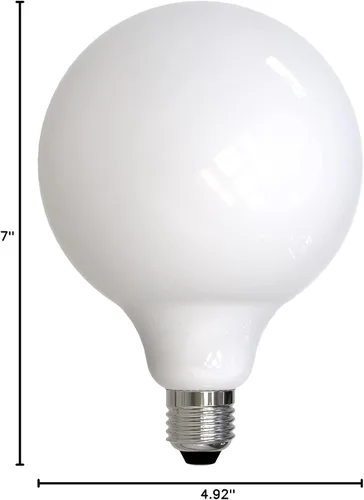 Miniatura 7 de Bulbrite Bombillas LED G40 de vidrio lechoso regulables de 8,5 vatios con base de tornillo medio (E26) 2700K (luz blanca cálida), 800 lúmenes