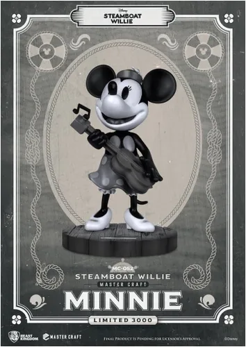 Beast Kingdom Steamboat Willie MC-052 Minnie Master Craft Estatua, multicolor