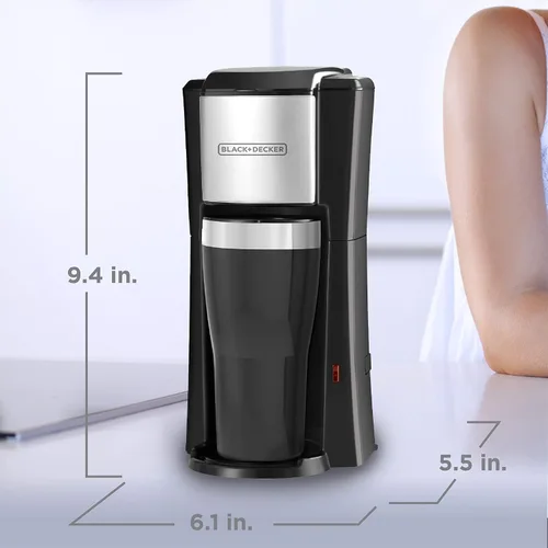 Miniatura 7 de BLACK+DECKER CM618C Cafetera de una sola porción, color negro