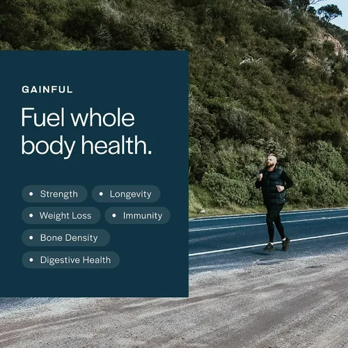 Miniatura 9 de Gainful Everyday Whey Protein en polvo, 23g de proteína por porción, sin sabor, apoya el crecimiento muscular, la recuperación y la nutrición