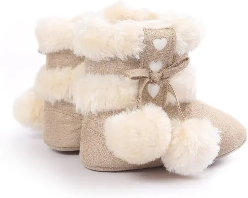 Miniatura 3 de Botas Estamico de invierno, con lazo, de nieve, de felpa, para niña