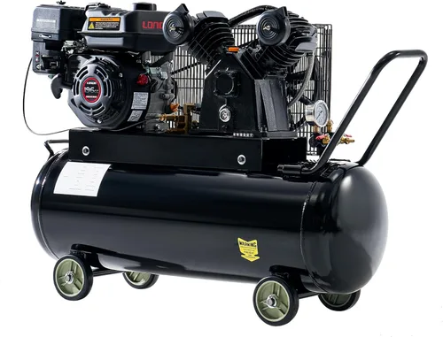 Miniatura 11 de Albott 6.5HP Gas Powered Air Compressor, 8 Gallon Portable Horizontal Tank, 196cc Loncin Engine, 10 CFM at 115 PSI, Wheeled Piston Pump for Workshop