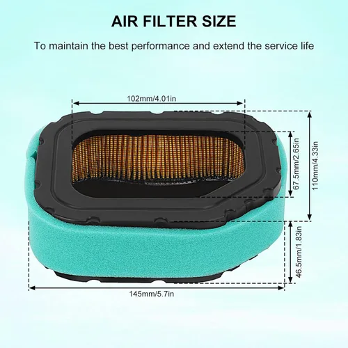 Miniatura 2 de TIANYAN 32 083 03-S 32 883 03-S 32-083-05-S Filtro de aire y prefiltro para motores Kohler Courage Engine SV710 SV715 SV720 SV730 SV735 SV740 Deere