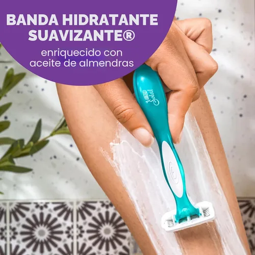 Miniatura 5 de BIC Soleil 4 Escape - Maquinillas de afeitar desechables para mujer con 4 cuchillas, afeitado cómodo, mango perfumado lavanda y eucalipto