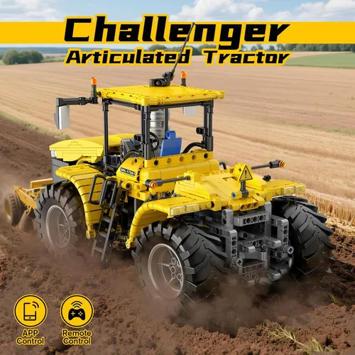 Miniatura 2 de Mould King 17081 RC Technik City Tractor Building Set, MOC Semi Construcción Vehículos Farm Sets para Adultos, 1401 Piezas Control Remoto