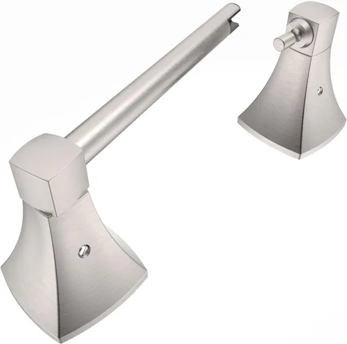 Miniatura 9 de Soporte de Papel Higiénico Negro Mate para Baño Soporte de Rollo de Tejido Pivotante de Doble Poste Montaje en Pared de Acero Inoxidable y Aleación