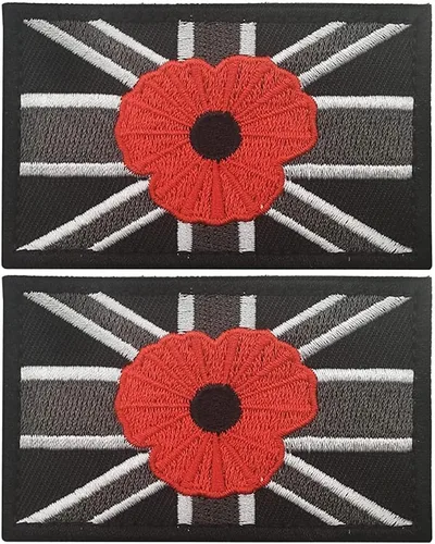 Miniatura 8 de 2 piezas tácticas de la Gran Unión Británica Jack bordado apliques parche bandera de Inglaterra Reino Unido coser en la moral brazalete insignia