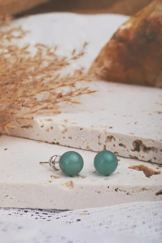 Miniatura 33 de Aretes de jade para mujer, hipoalergénicos, hechos a mano, joyería de jade verde real para mujeres y hombres, regalo para aniversario, graduación