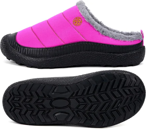 Miniatura 4 de Eagsouni - Pantuflas de casa para hombre con forro de piel para invierno