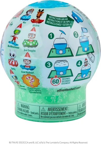 Miniatura 4 de The Elf on the Shelf Secret SnoPrize - Colecciona una de las ocho mini figuras misteriosas. Incluye paquete de nieve mágico
