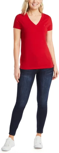Miniatura 2 de Nautica Camiseta de algodón elástico con cuello en V para mujer Easy Comfort