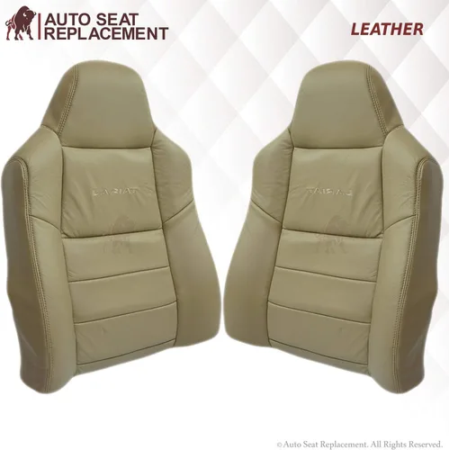 Miniatura 5 de Compatible con Ford F250 F350 Lariat XL XLT 2003, 2004, 2005, 2006, 2007, funda de asiento de repuesto de cuero genuino para conductor o pasajero