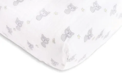 Miniatura 21 de SwaddleDesigns Sábana bajera ajustable de muselina de algodón más suave para bebé niño y niña, azul pastel Ahoy!