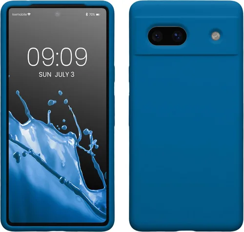 Miniatura 200 de kwmobile Funda Compatible con Google Pixel 6 Pro - Funda de Teléfono de Silicona TPU con Acabado Suave - Azul Caribe