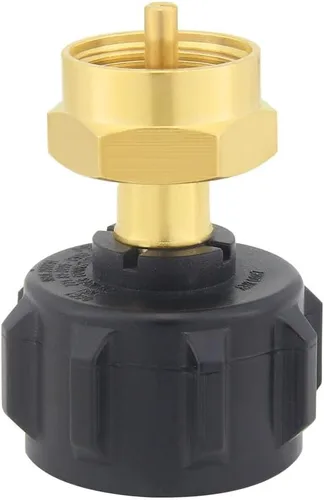 Miniatura 5 de Joywayus QCC1 - Válvula reguladora de tanque de 1 libra, adaptador de recarga de propano para exteriores, kit de barbacoa para exteriores, se adapta