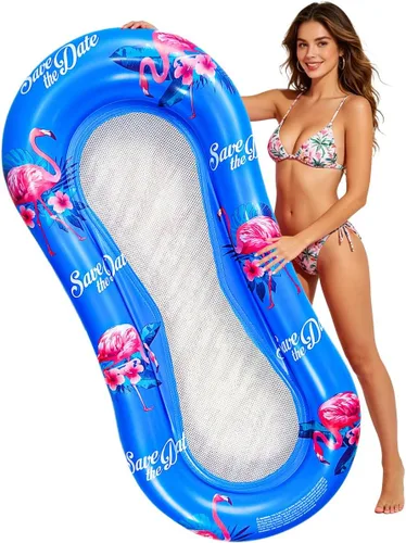 Miniatura 3 de ZHUYNXIR Flotador de piscina para adultos, hamaca flotante, balsas inflables, sofá de aire para piscina, cama flotante, tumbado en él, todo tu Pájaro