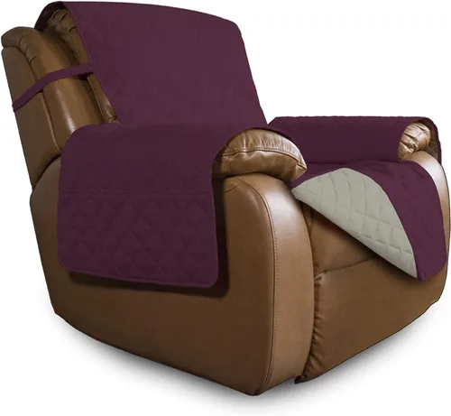 Miniatura 340 de Easy-Going - Funda para sofá, futón y sillón sin reposabrazos, reversible, resistente al agua, para mascotas y niños (azul oscuro/azul claro)