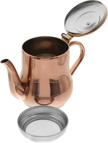 Miniatura 3 de Luxshiny Recipiente de aceite de acero inoxidable con colador, jarra portátil de filtrado de grasa de 7 onzas para cocina, aceite de cocina, grasa
