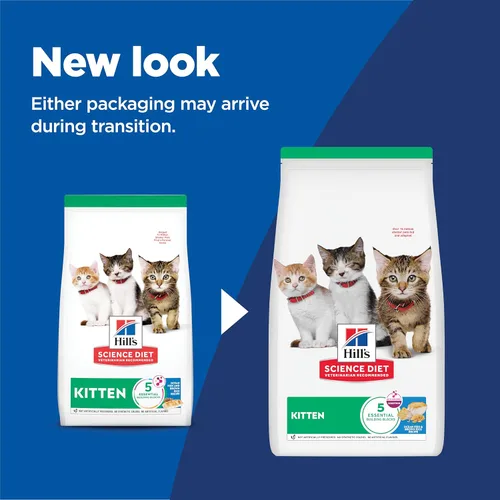 Miniatura 2 de Hill's Science Diet Comida seca para gatos gatitos, pescado marino y arroz integral, bolsa de 7 libras