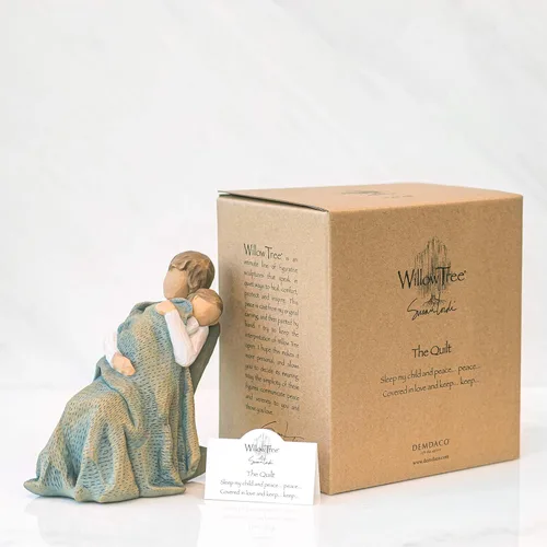 Miniatura 6 de Willow Tree The Quilt, Figura Esculpida Pintada a Mano