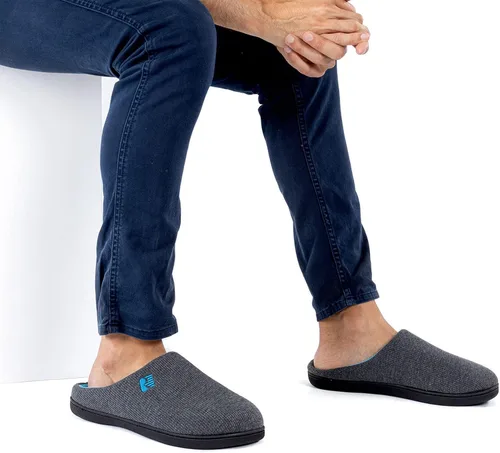 Miniatura 5 de Pantuflas RockDove para hombre de espuma viscoelástica, dos tonos
