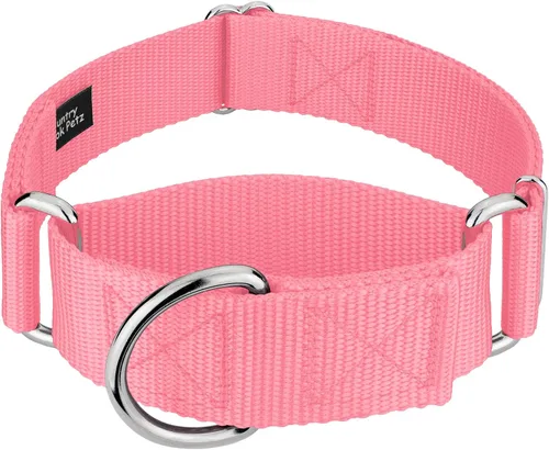 Miniatura 11 de Country Brook Petz - Collar para perro de nailon resistente Martingale de 15 colores (extra grande, 1 1/2 pulgadas de ancho, azul océano)